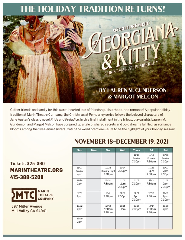 World Premiere Georgiana & Kitty Christmas at Pemberley poster