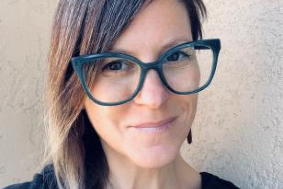 Christine Cali Headshot with glasses