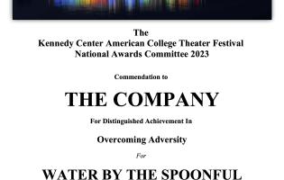 The Kennedy Center American College Theater Festival National Awards Committee Award for The Company