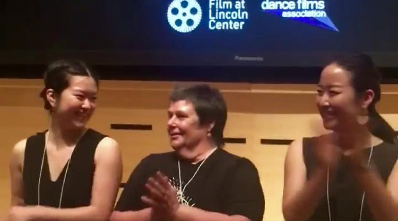 #mydancefilm awards with three people clapping