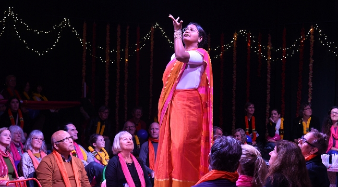 Actor Doing Traditional Indian Dance