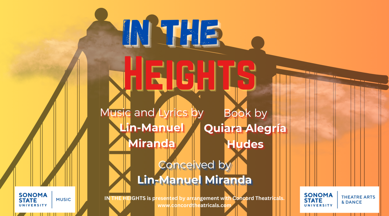 In the Heights with credits and bridge silhouette