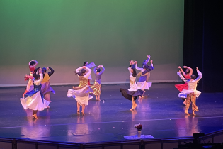 Dancers twirling on stage