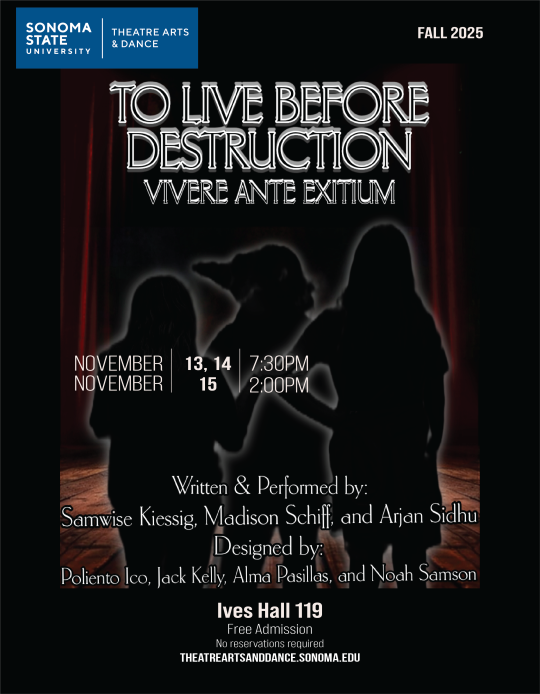 TO LIVE BEFORE DESTRUCTION (Vivere Ante Exitium)