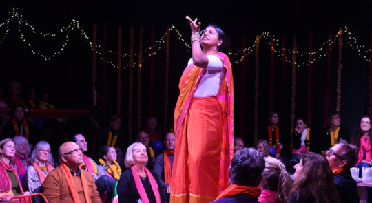 Actor Doing Traditional Indian Dance